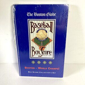 The Boston Red Sox World Champs Box Score Collector’s Set 2004 New Unopened